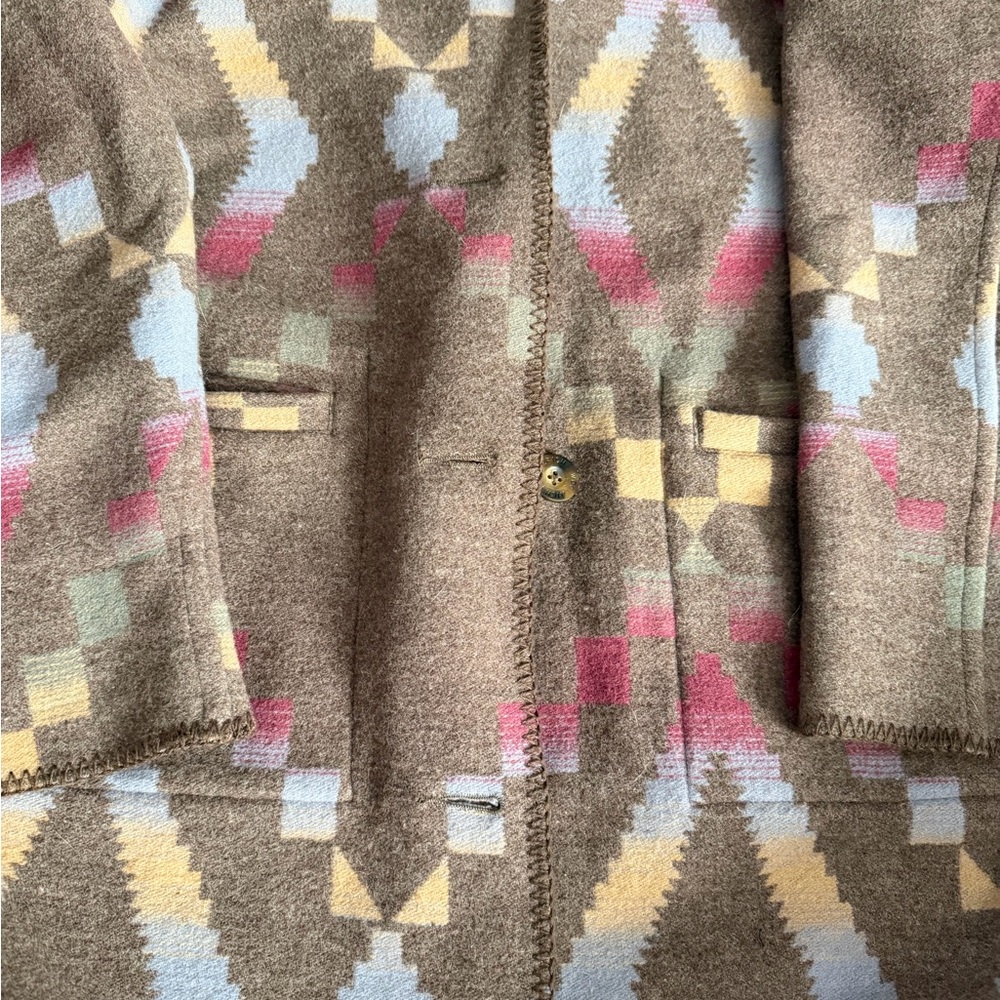 Geometric Patterned Coat - image 4